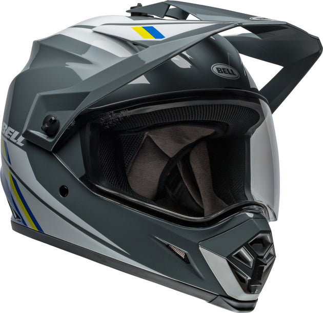 BELL MX-9 Adventure MIPS Helmet - Alpine Gloss Charcoal/Silver - Extra