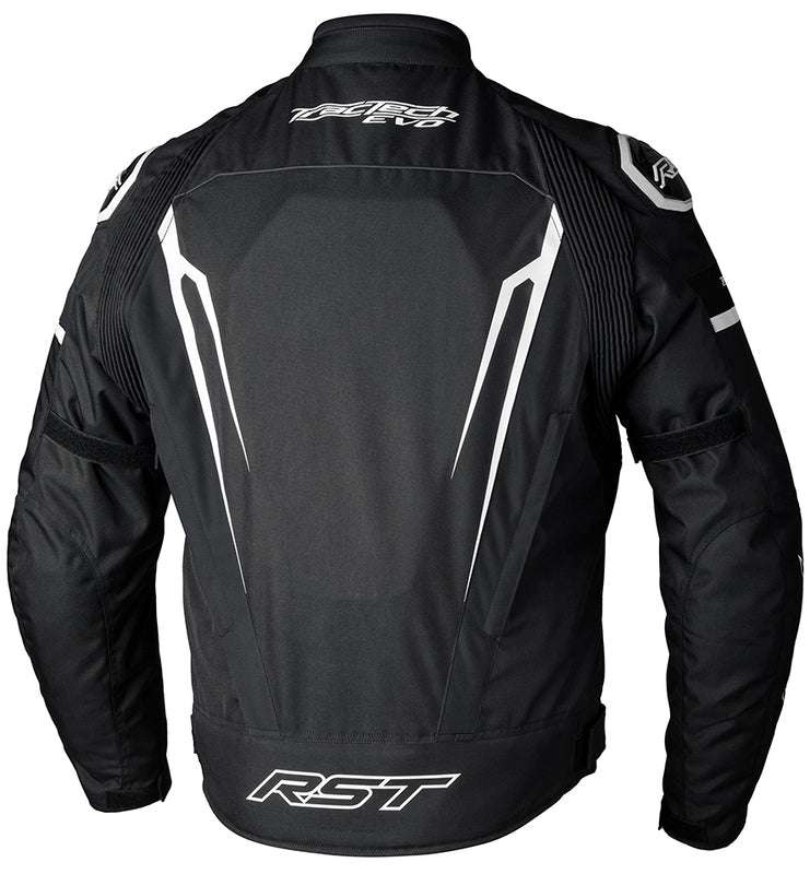 RST TracTech Evo 5 CE Jacket Textile - Black/White/Black - Extra