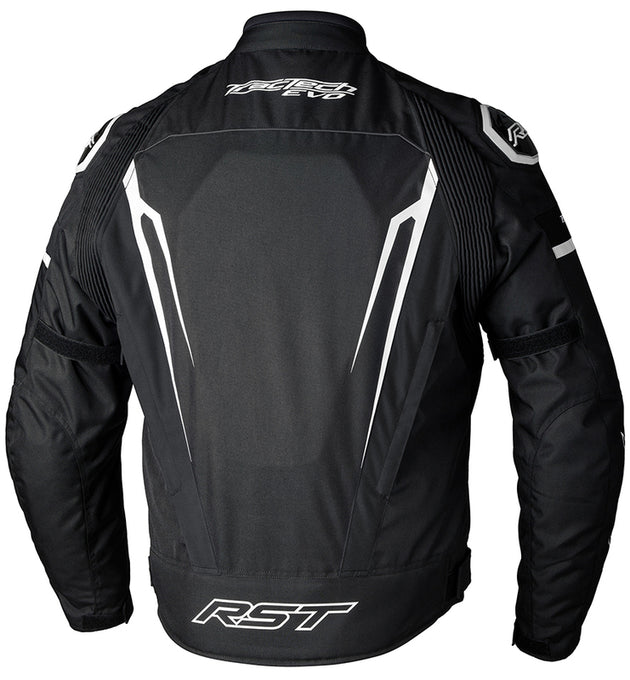 RST TracTech Evo 5 CE Jacket Textile - Black/White/Black - Extra