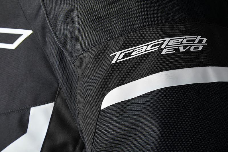 RST TracTech Evo 5 CE Jacket Textile - Black/White/Black - Extra