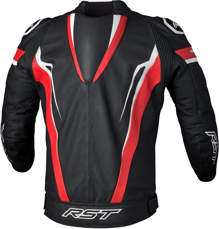 RST TracTech Evo 5 Leather Jacket Men - Red/Black/White - Extra