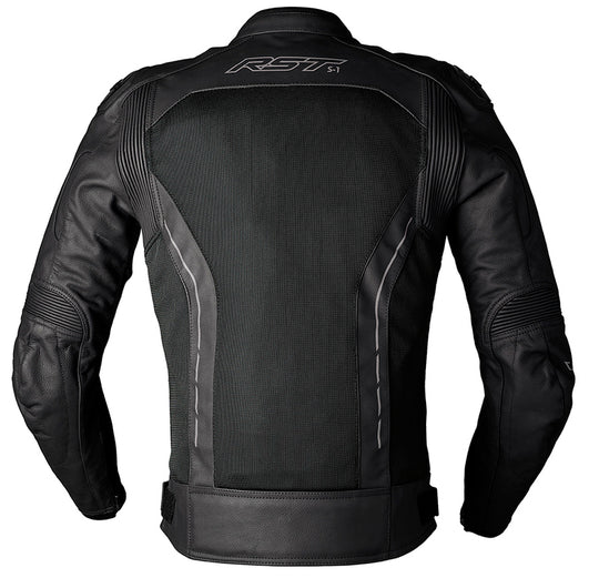 RST S-1 Mesh Leather Jacket Men - Black - Extra