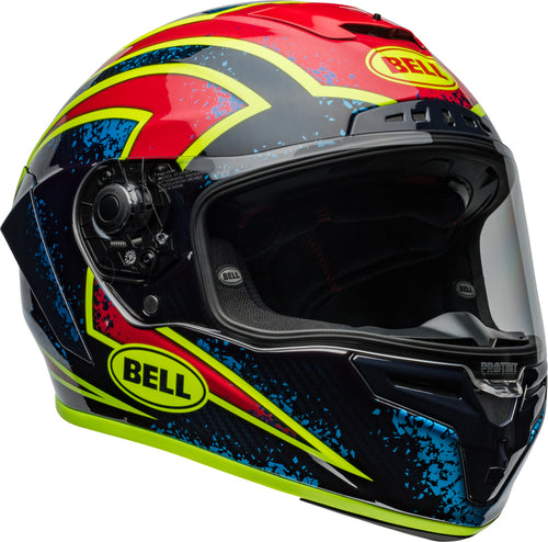 BELL Race Star DLX Flex Helmet - Xenon Gloss Blue/Retina - Extra