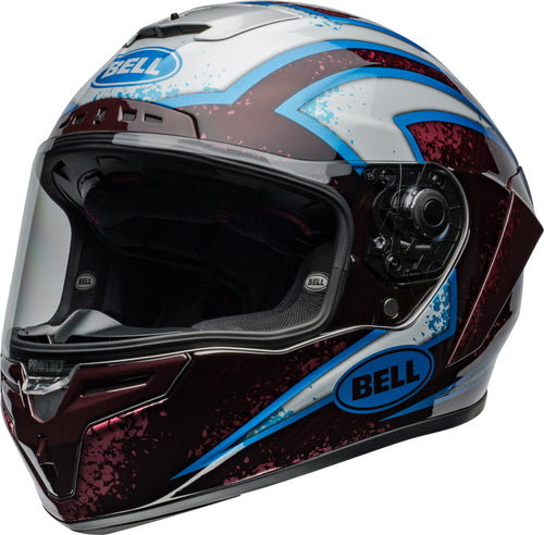 BELL Race Star DLX Flex Helmet - Xenon Gloss Red/Silver - Extra