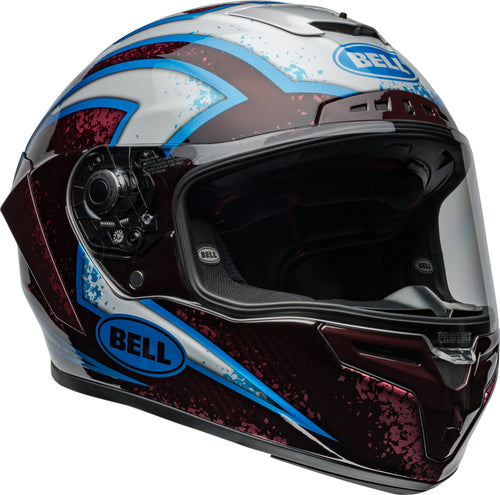 BELL Race Star DLX Flex Helmet - Xenon Gloss Red/Silver - Extra