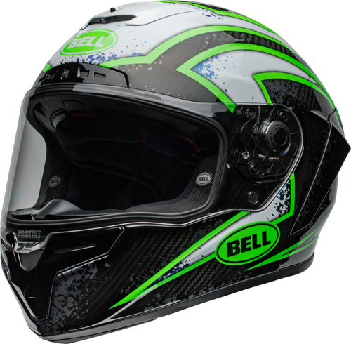 BELL Race Star DLX Flex Helmet - Xenon Gloss Black/Kryptonite - Extra