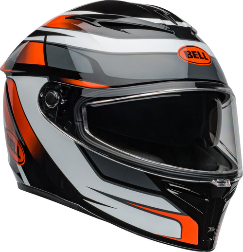 BELL Lithium Mips Helmet - Podium Gloss Black/Orange - Extra