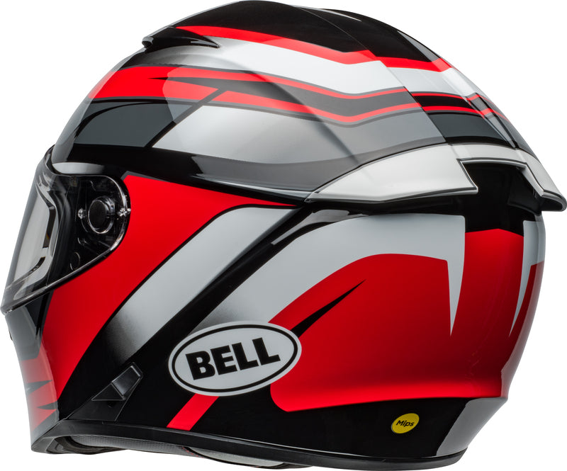 BELL Lithium Mips Helmet - Podium Gloss Black/Red - Extra