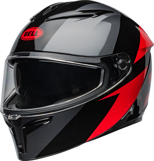 BELL Lithium Helmet - Shear Gloss Metallic Gray/Red - Extra