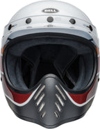 BELL Moto-3 Helmet - RSD Saddleback Satin/Gloss White/Black - Extra