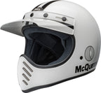 BELL Moto-3 Helmet - Steve McQueen Gloss White/Black - Extra