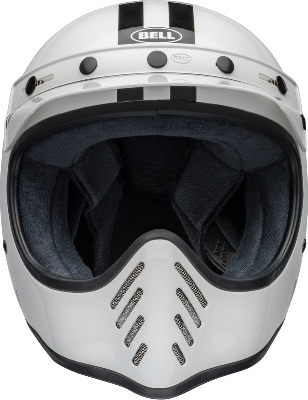 BELL Moto-3 Helmet - Steve McQueen Gloss White/Black - Extra