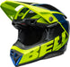 BELL Moto-10 Spherical Helmet - Sliced Matte/Gloss Retina/Blue - Extra