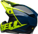 BELL Moto-10 Spherical Helmet - Sliced Matte/Gloss Retina/Blue - Extra
