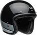 BELL Custom 500 Helmet - Gloss Black Flake - Extra