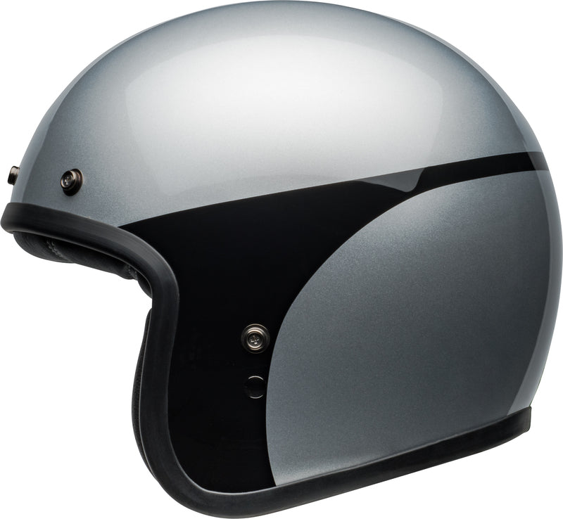 BELL Custom 500 Helmet - Chassis Gloss Silver Black - Extra