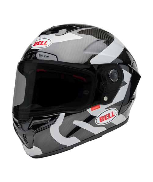 BELL Race Star DLX Helmet - Hello Cousteau Equidae Matte Gloss Black/Gray - Extra