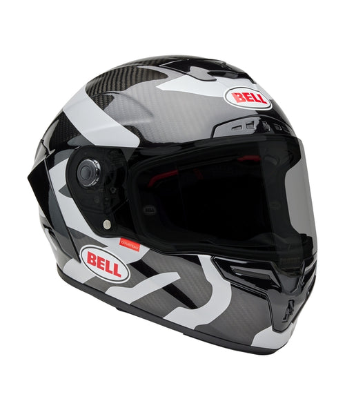 BELL Race Star DLX Helmet - Hello Cousteau Equidae Matte Gloss Black/Gray - Extra