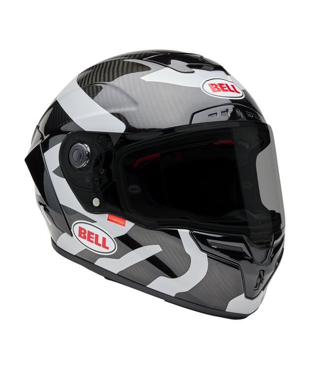 BELL Race Star DLX Helmet - Hello Cousteau Equidae Matte Gloss Black/Gray - Extra