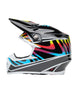 BELL Moto-9S Flex Helmet - Drift Gloss Black Multi - Extra