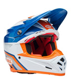 BELL Moto-9S Flex Helmet - Merchant Gloss Orange/Blue - Extra