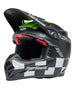 BELL Moto-9S Flex Helmet - Fasthouse Smoke Bomb Matte Gloss Black/HiViz Yellow - Extra