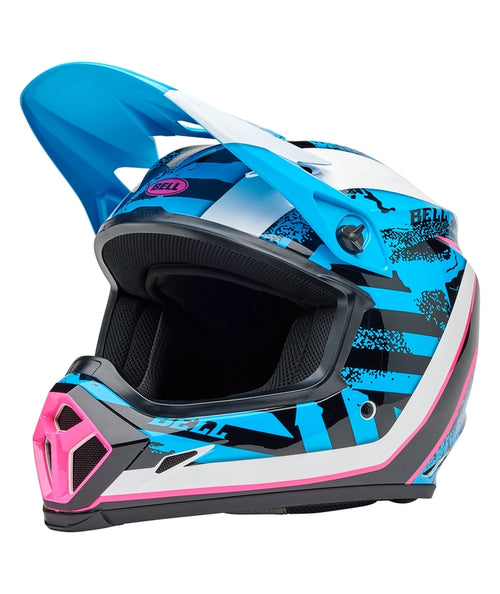 BELL MX-9 Mips Helmet - Breakdance Gloss Blue/Pink - Extra