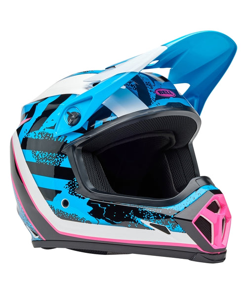 BELL MX-9 Mips Helmet - Breakdance Gloss Blue/Pink - Extra