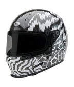 BELL Eliminator Carbon Helmet - Deathspray Gloss Black/White/Black - Extra