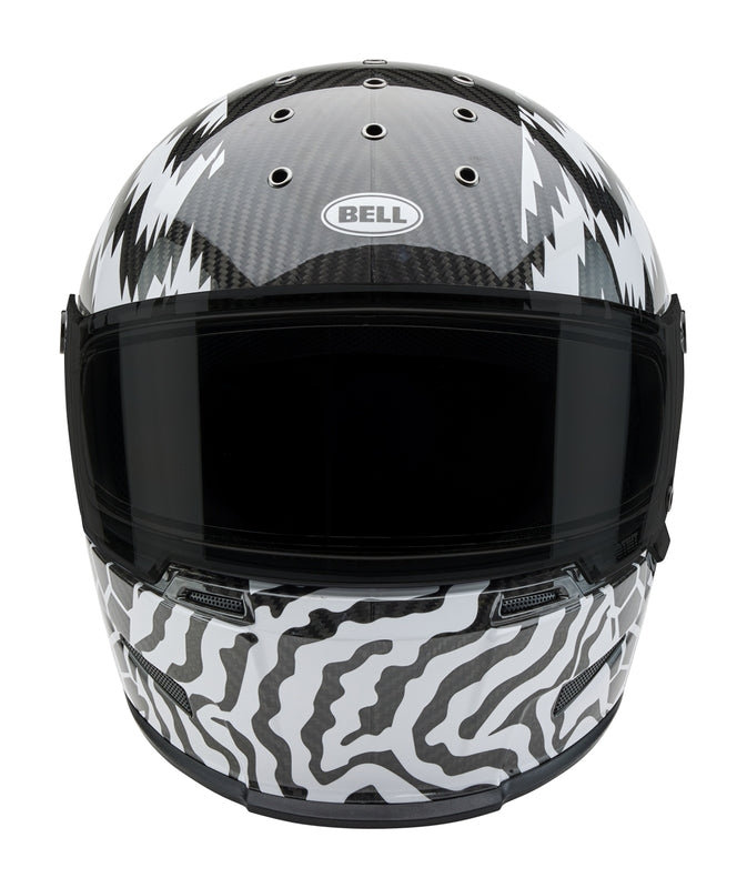 BELL Eliminator Carbon Helmet - Deathspray Gloss Black/White/Black - Extra