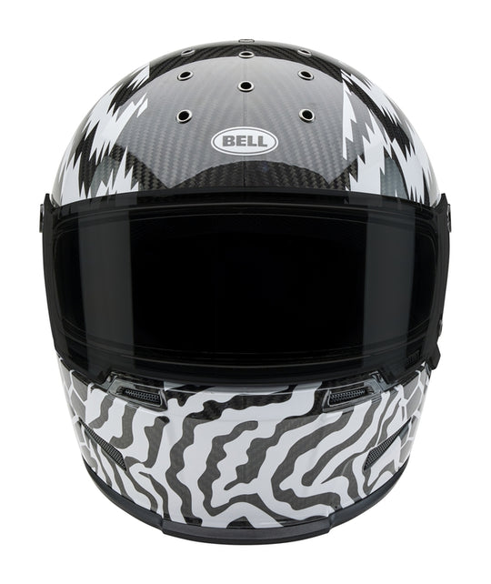 BELL Eliminator Carbon Helmet - Deathspray Gloss Black/White/Black - Extra