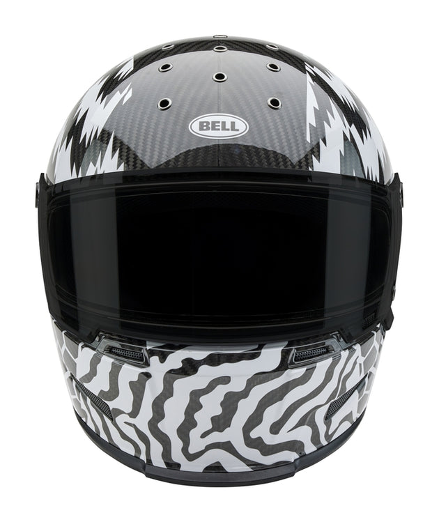 BELL Eliminator Carbon Helmet - Deathspray Gloss Black/White/Black - Extra