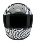 BELL Eliminator Carbon Helmet - Deathspray Gloss Black/White/Black - Extra