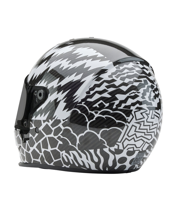 BELL Eliminator Carbon Helmet - Deathspray Gloss Black/White/Black - Extra