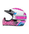 BELL Moto-3 Helmet - Deathspray Gloss Pink Purple - Extra
