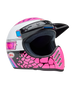 BELL Moto-3 Helmet - Deathspray Gloss Pink Purple - Extra