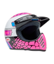 BELL Moto-3 Helmet - Deathspray Gloss Pink Purple - Extra