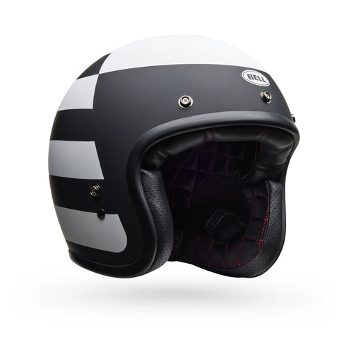 BELL Custom 500 Helmet - Parlor Matte Black/White - Extra