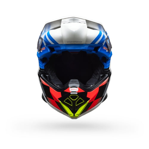 BELL Moto-10 Spherical Helmet - Pro Circuit 25 Gloss Blue/White - Extra