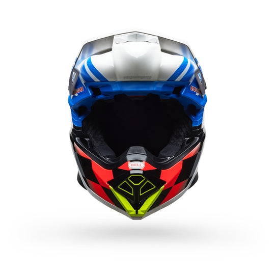 BELL Moto-10 Spherical Helmet - Pro Circuit 25 Gloss Blue/White - Extra