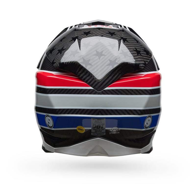 BELL Moto-10 Spherical Helmet - RSD Old Glory Gloss Red/Blue - Extra