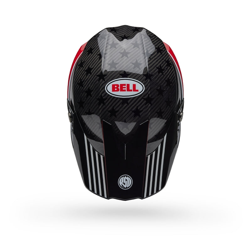 BELL Moto-10 Spherical Helmet - RSD Old Glory Gloss Red/Blue - Extra