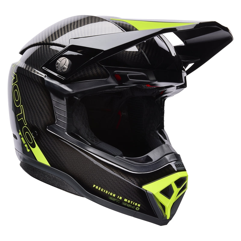 BELL Moto-10 Spherical Helmet - Strike Yellow/Grey - Extra
