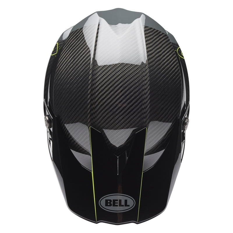 BELL Moto-10 Spherical Helmet - Strike Yellow/Grey - Extra