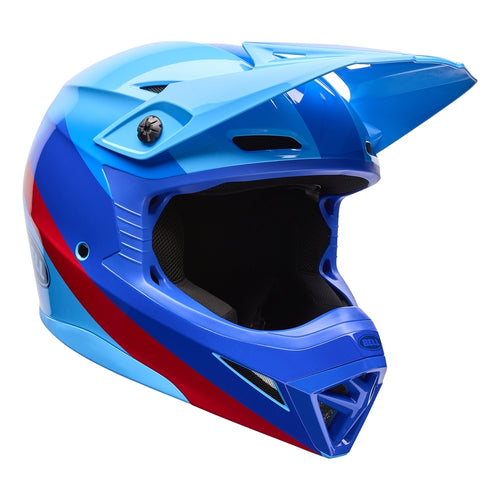 BELL MX-10 Mips Helmet - Aviator Blue/Red - Extra