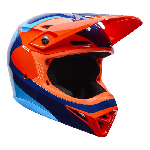 BELL MX-10 Mips Helmet - Wave Orange/Blue - Extra