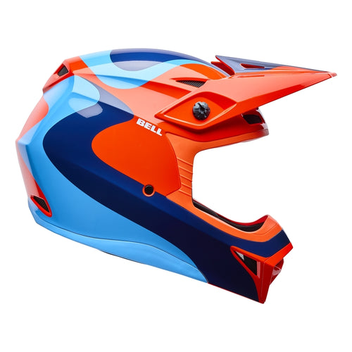 BELL MX-10 Mips Helmet - Wave Orange/Blue - Extra