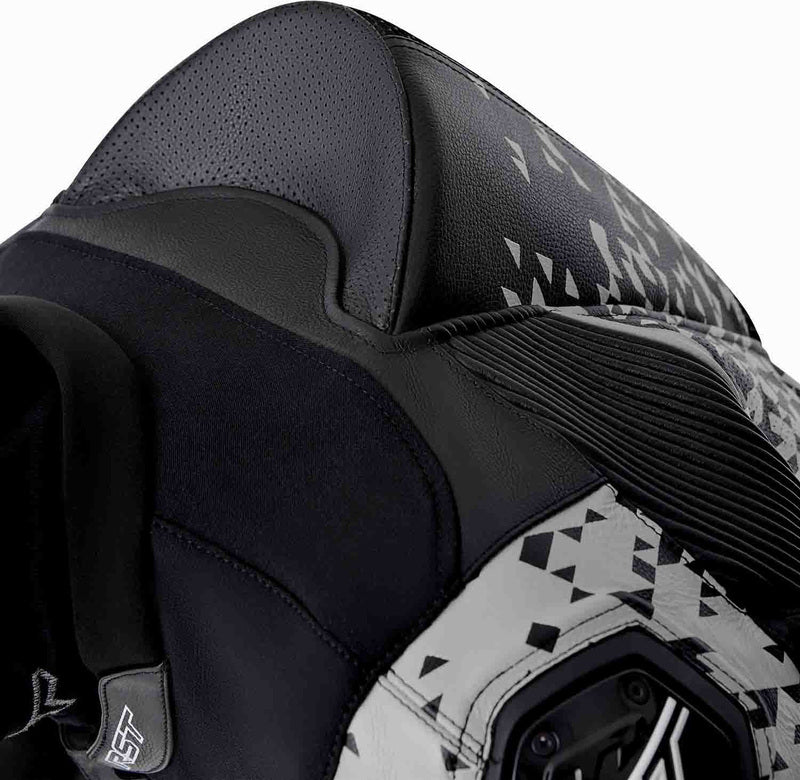 RST Pro Series D3O Airbag Leather Suit - Black/Silver - Extra