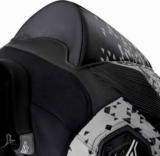 RST Pro Series D3O Airbag Leather Suit - Black/Silver - Extra