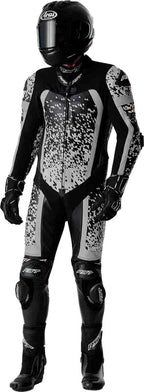 RST Pro Series D3O Airbag Leather Suit - Black/Silver - Extra